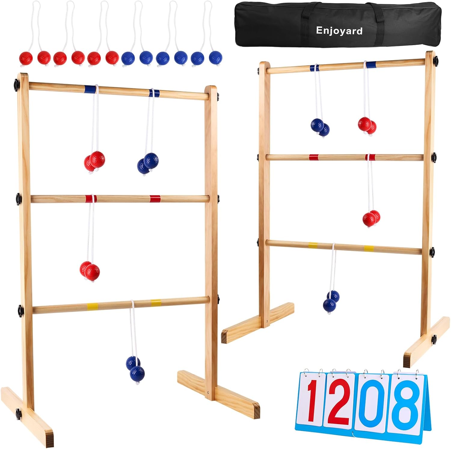 Ladder Toss Set - Ladder Ball Set with 2 Ladders,