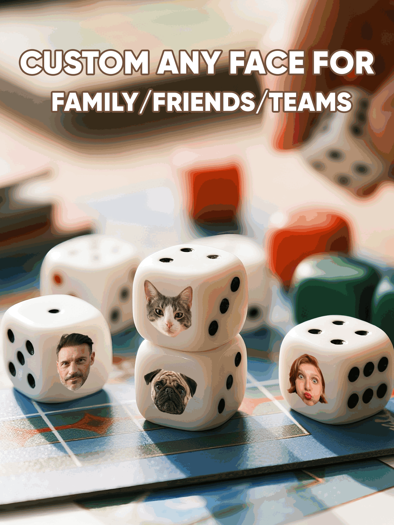 Custom Face Dice Personalized  - Party Games For Christmas recensione e prezzo