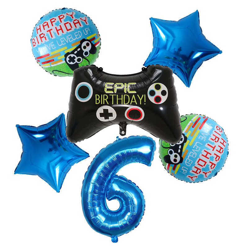 6pcs Gamepad Boy Game Foil Hel - Party Games Baby Shower recensione e prezzo