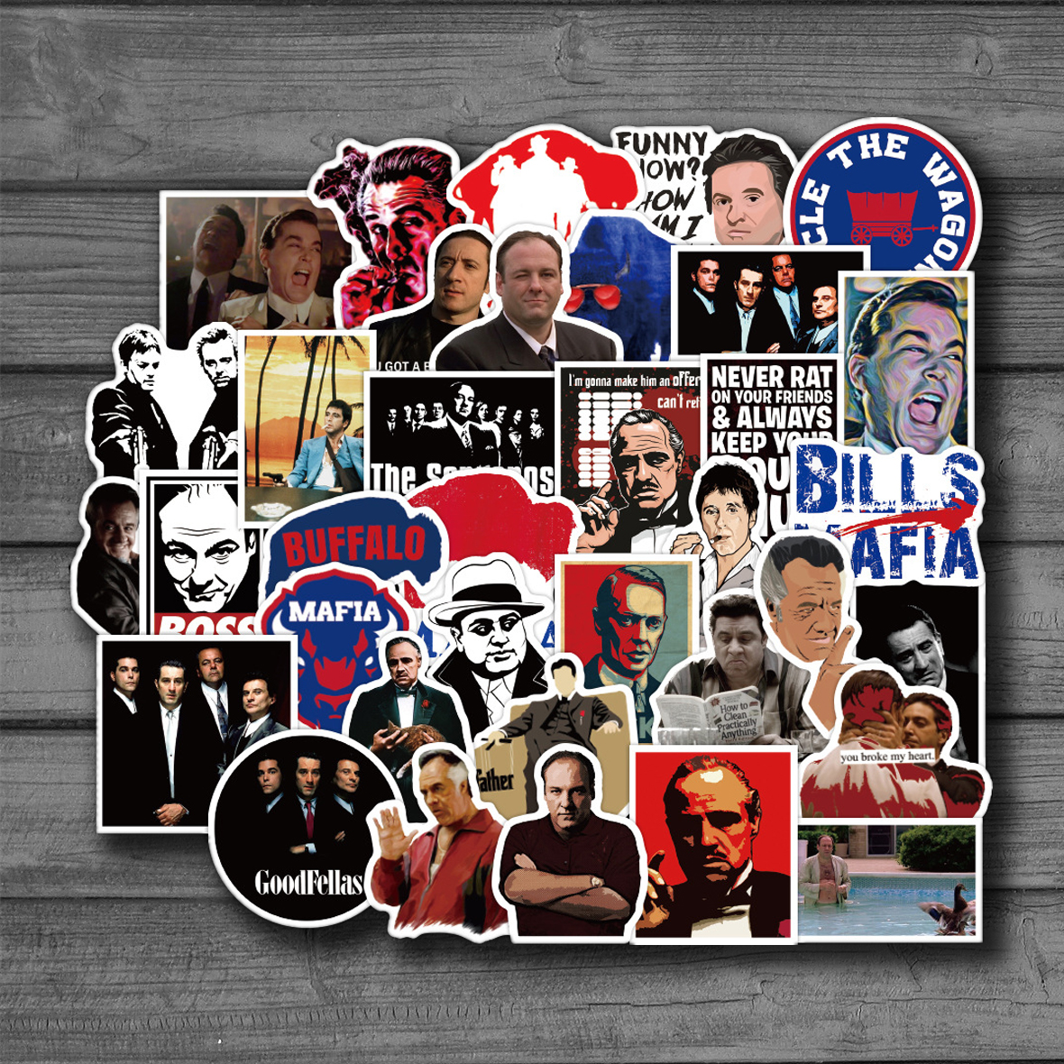50Pcs/Pack Mafia Stickers Lapt - Party Games Mafia recensione e prezzo
