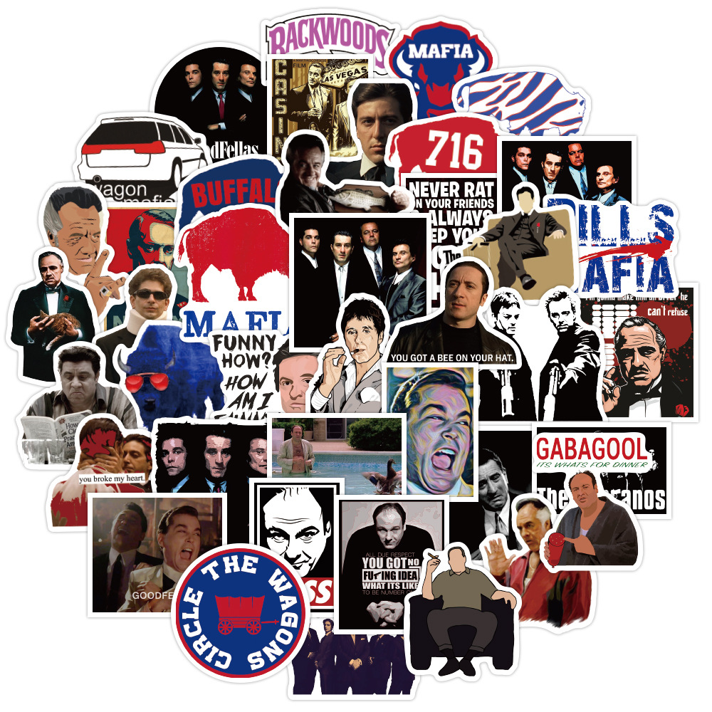 50Pcs/Pack Mafia Stickers Lapt - Party Games Mafia recensione e prezzo