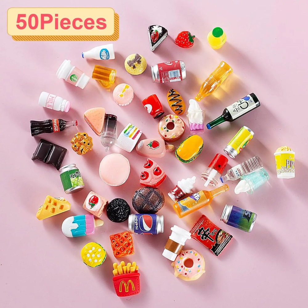 50Pcs Miniature Food Drink Bot - Party Games You Can Play recensione e prezzo