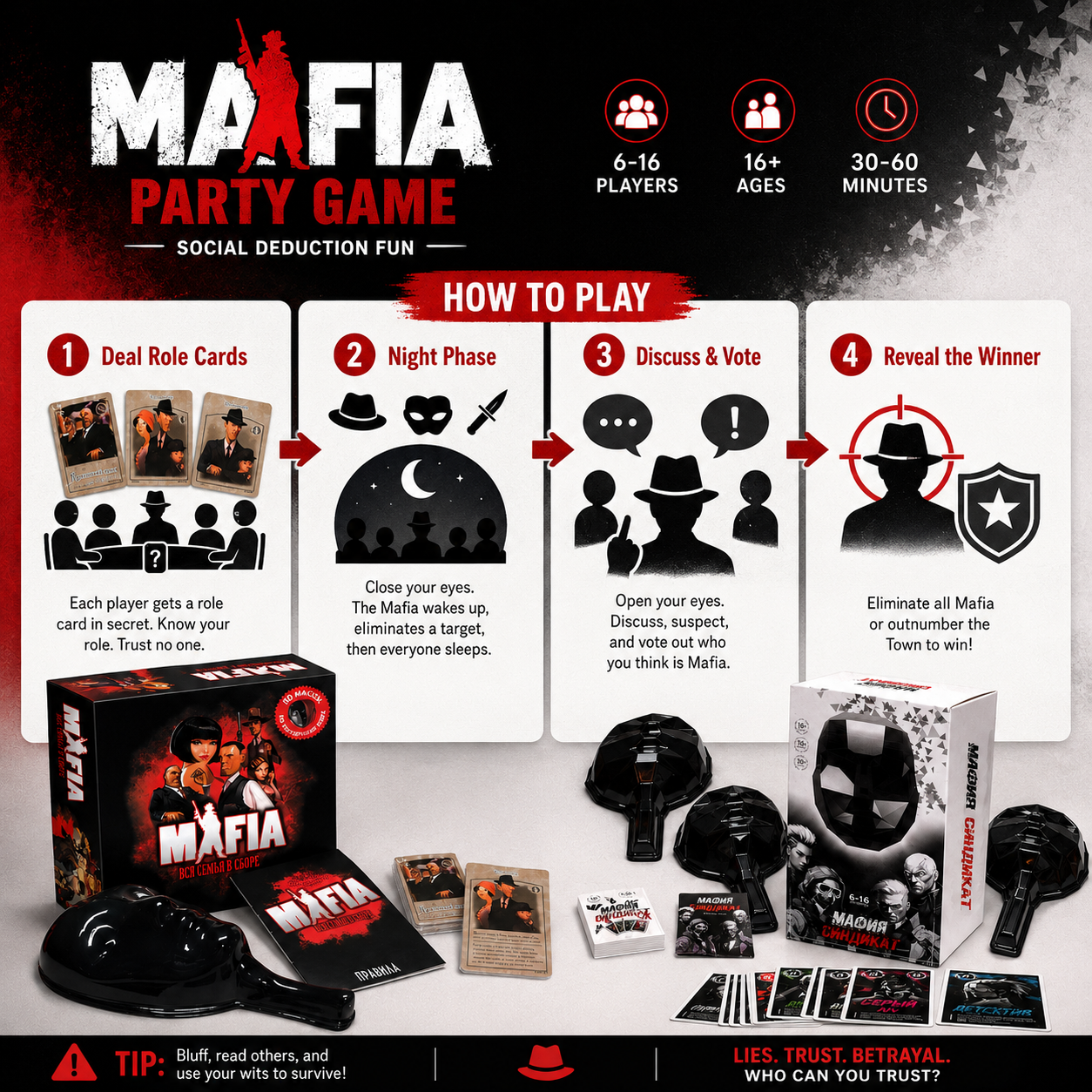 Mafia Party Board Game, Social - Party Games Mafia recensione e prezzo