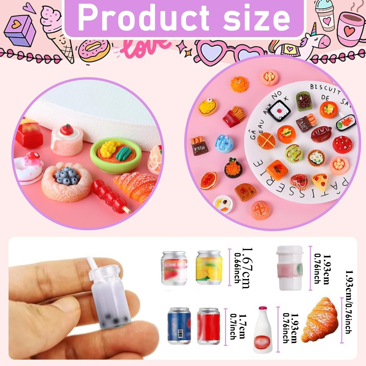 50Pcs Miniature Food Drink Bot - Party Games You Can Play recensione e prezzo