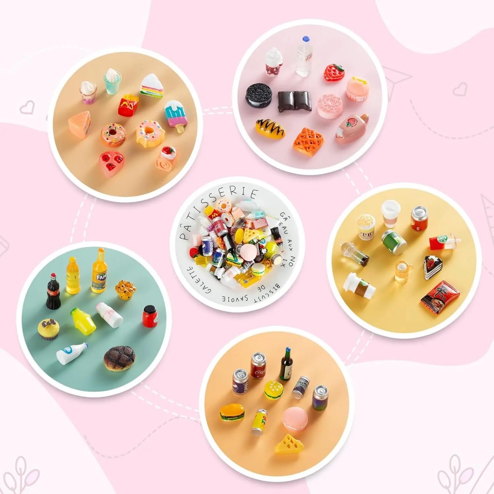 50Pcs Miniature Food Drink Bot - Party Games You Can Play recensione e prezzo