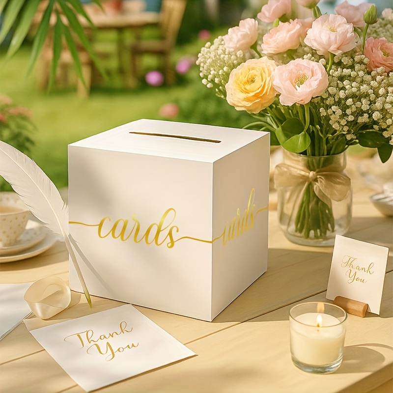 4pcs White Wedding Card with G - Party Games Baby Shower recensione e prezzo