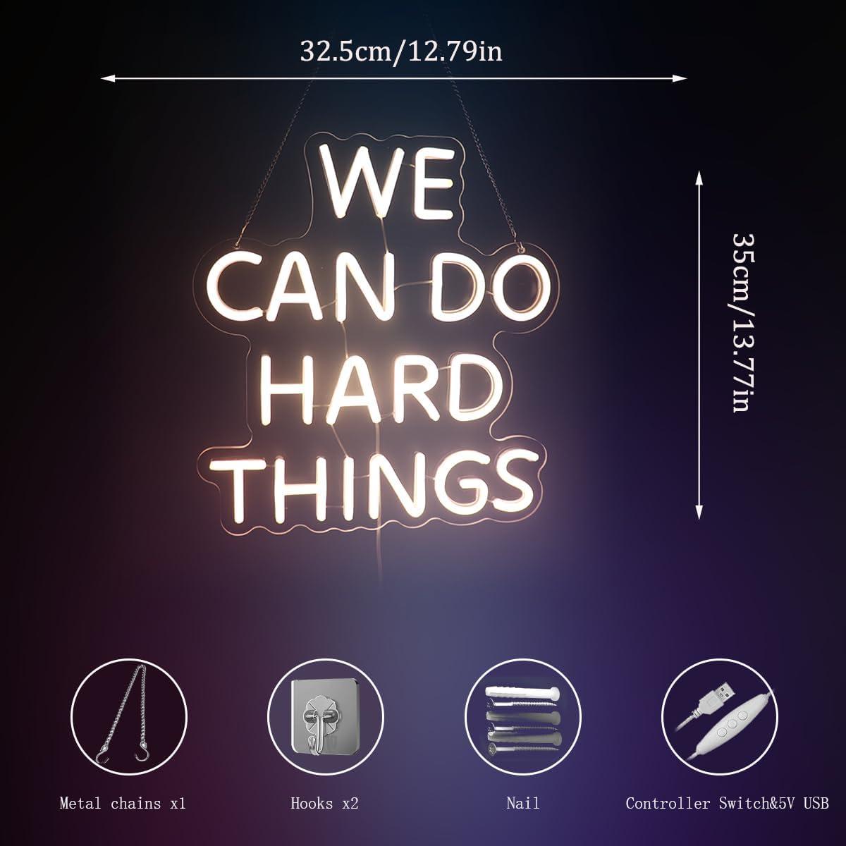 We Can Do Hard Things Neon Sig - Party Games You Can Play recensione e prezzo