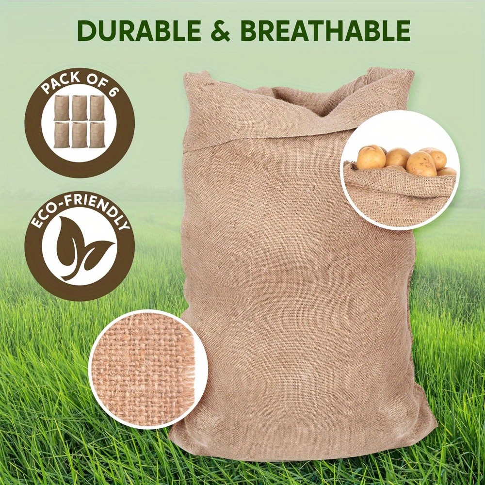 6 Pack Large Burlap Potato Sac - Sack Race Bag recensione e prezzo