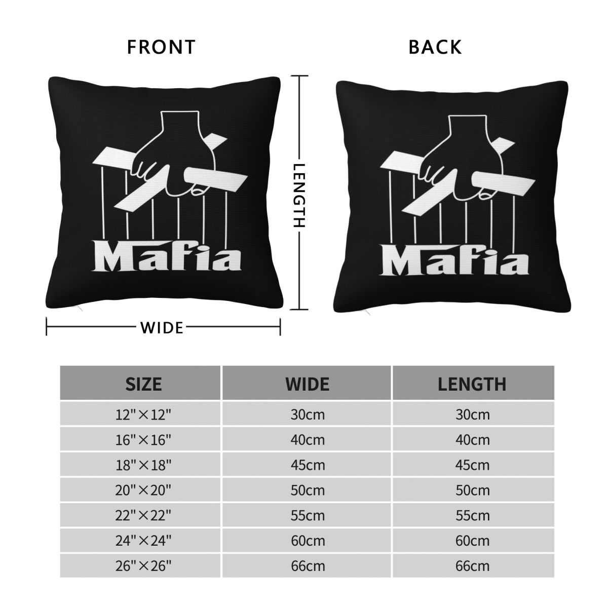 Mafia Party Game Square Pillow - Party Games Mafia recensione e prezzo