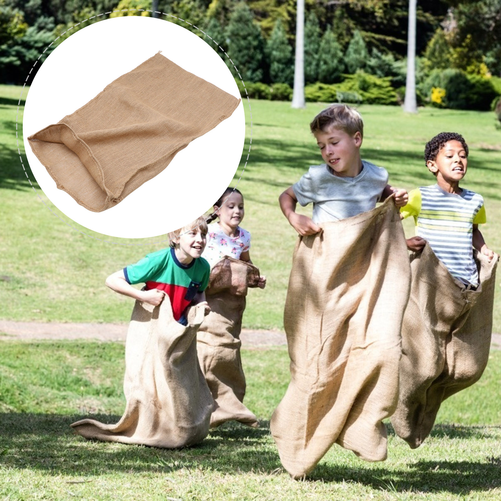 1pc Large Burlap Bag Multi-Fun - Sack Race Bag recensione e prezzo