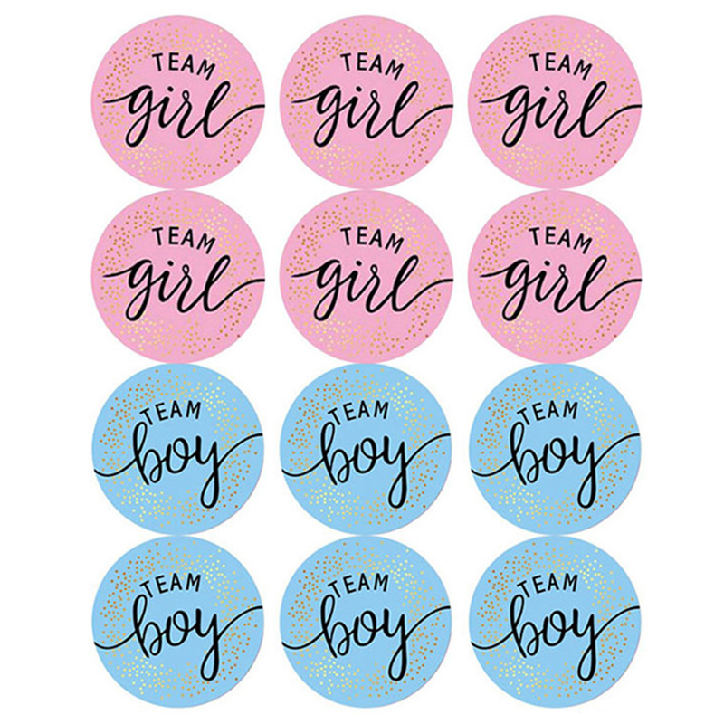 60Pcs Gender Reveal Stickers f - Party Games Baby Shower recensione e prezzo