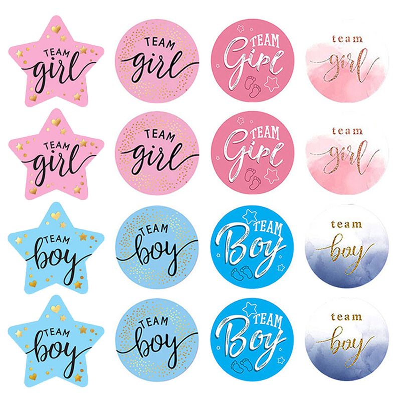 60Pcs Gender Reveal Stickers f - Party Games Baby Shower recensione e prezzo
